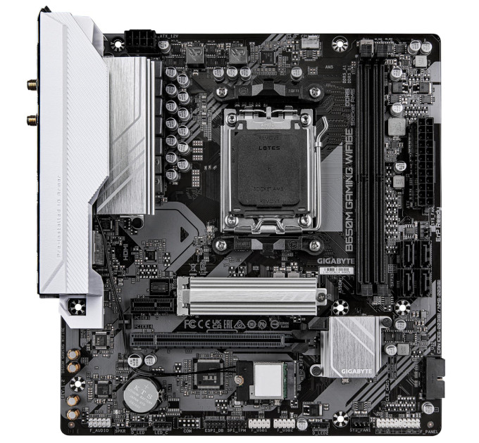 GIGABYTE Материнська плата AMD B650 SAM5 MATX B650M GAMING WIFI6E GIGABYTE