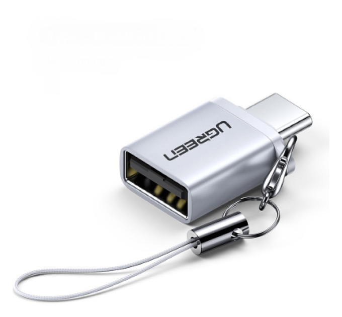 Ugreen Перехідник OTG USB 3.0 AF to USB-C gray Ugreen (50283)