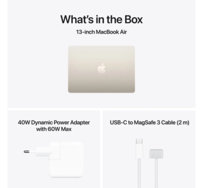 Apple Ноутбук Apple MacBook Air 13 M5 A3449 Starlight (MDHD4UA/A)