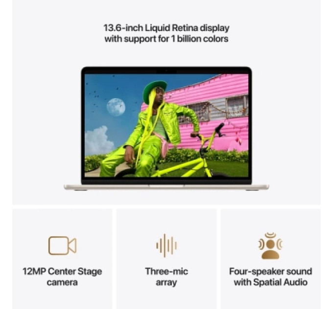 Apple Ноутбук Apple MacBook Air 13 M5 A3449 Starlight (MDHD4UA/A)