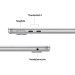 Apple Ноутбук Apple MacBook Air 13 M5 A3449 Silver (MDH94UA/A)