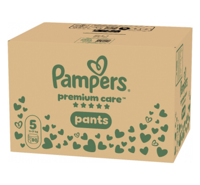 Pampers Підгузки Pampers Premium Care Pants Розмір 5 (11-17 кг) 80 шт (8006530320153)