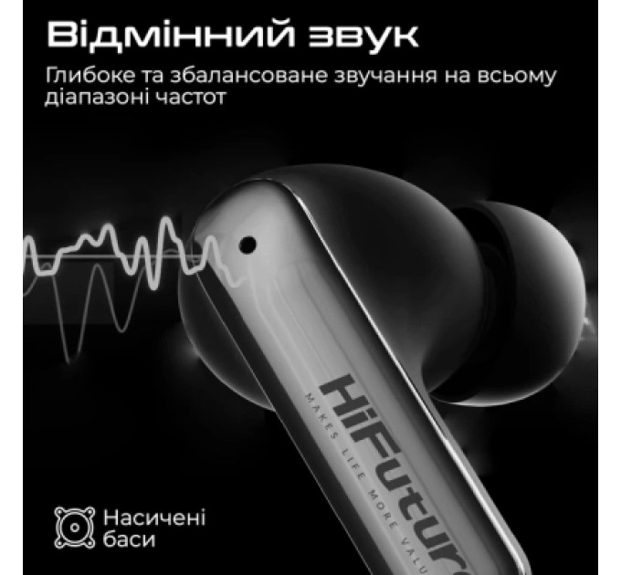 HIFuture Навушники HiFuture SonicAir Green (sonicair.green)