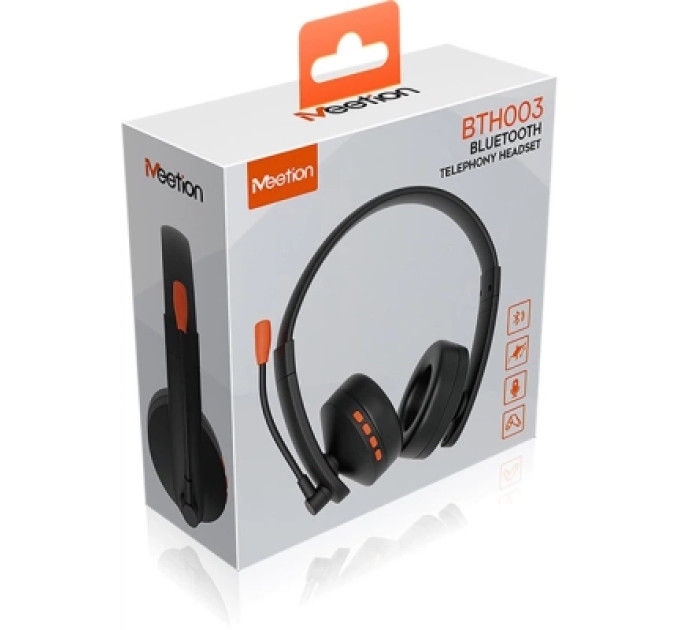 Meetion Навушники Meetion BTH003MIC Black/Orange (MT-BTH003MIC-A)