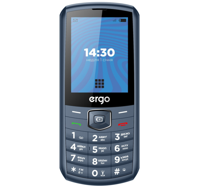 Ergo Мобiльний телефон Ergo E285 Dual Sim Blue
