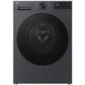 LG HA Стиральная машина LG фронтальная, 8кг, 1200, A, 48см, дисплей, пар, инвертор, чорний матовий