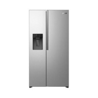 Холодильник SBS Gorenje, 179х62х91см, 2 двері, 347(181)л, А+, NF+, Інв., Зона св-ті, диспенсер, Внутр. Диспл, нерж