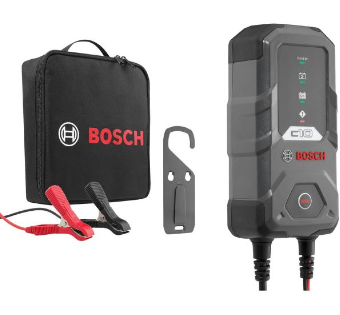 BOSCH AUTO Зарядний пристрій Bosch C10, 12В, 5-120А·год, 3.5А, IP65 (0 189 911 010)