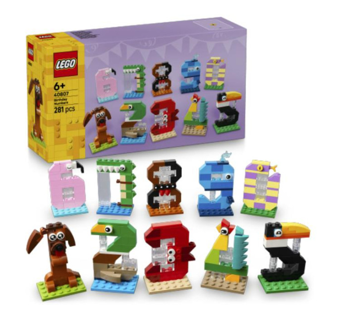 LEGO Конструктор LEGO Iconic Цифри на день народження