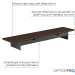 OfficePro Підставка для монітора OfficePro MR164DW Dark Wood/Black