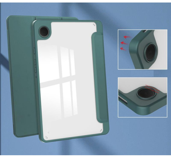 BeCover Чохол-книжка BeCover Soft Edge для Samsung Galaxy Tab A9+ SM-X210/SM-X215/SM-X216 11.0" Dark Green (710368)