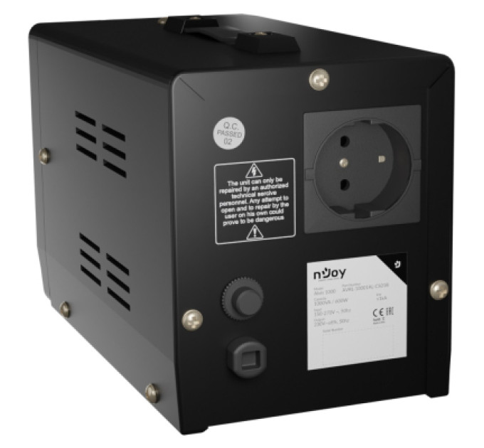 nJoy Стабілізатор напруги nJoy Alvis 1000 (AVRL-10001AL-CS01B) AVR, 1 розетка (Alvis 1000)