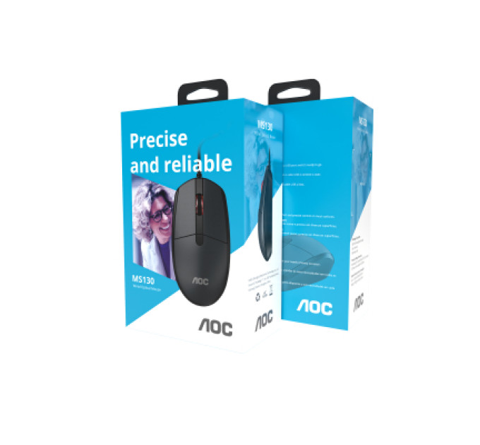 AOC Мишка AOC MS130B USB Black (MS130B/LA)