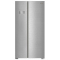 Whirlpool Холодильник Whirlpool SBS, 179x91x70.5, xолод.відд.-375л, мороз.відд.-218л, 2дв., E, NF, дисплей, інв., зона нульова, сріблястий