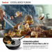 Tefal Kitchenware Мультисковорода Tefal Excellence Fusion, з кришкою, 24см, алюміній, скло, нержавіюча сталь, метал, чорний