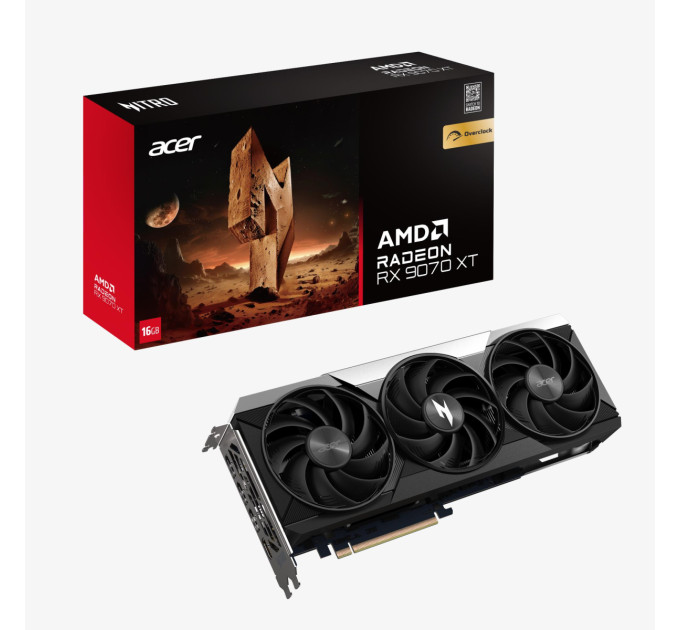 Acer Відеокарта PCIE16 RX9070XT 16GB GDDR6 NITRO DP.Z4DWW.P01 ACER