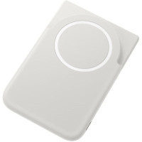 Акумулятор портативний літій-іонний Samsung Magnet Wireless Battery Pack 5000мА•год, 20Вт PD/Qi2 15Вт, сірий світлий