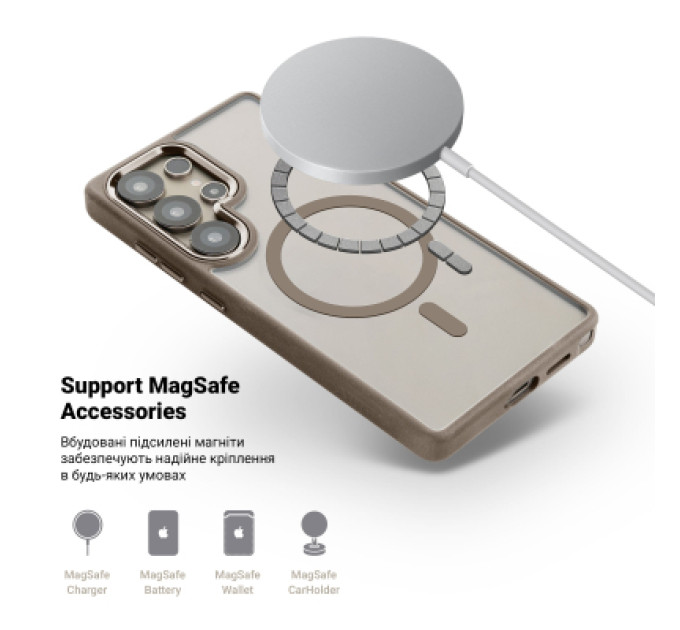 Armorstandart Чохол до мобільного телефона Armorstandart Unit MagCase Samsung S26 Ultra 5G Titanium Grey (ARM88840)