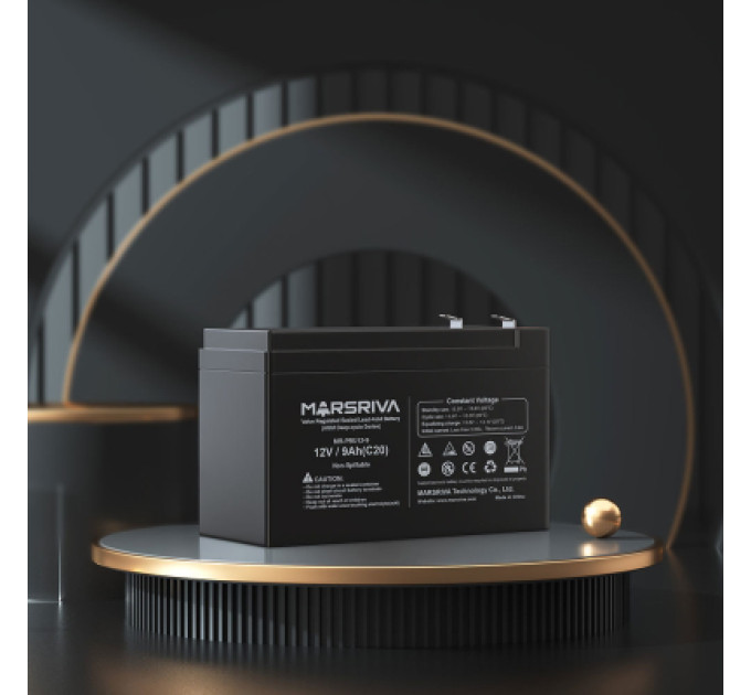 Marsriva Батарея до ДБЖ Marsriva 12V 9Ah (MR-PBU12-9)