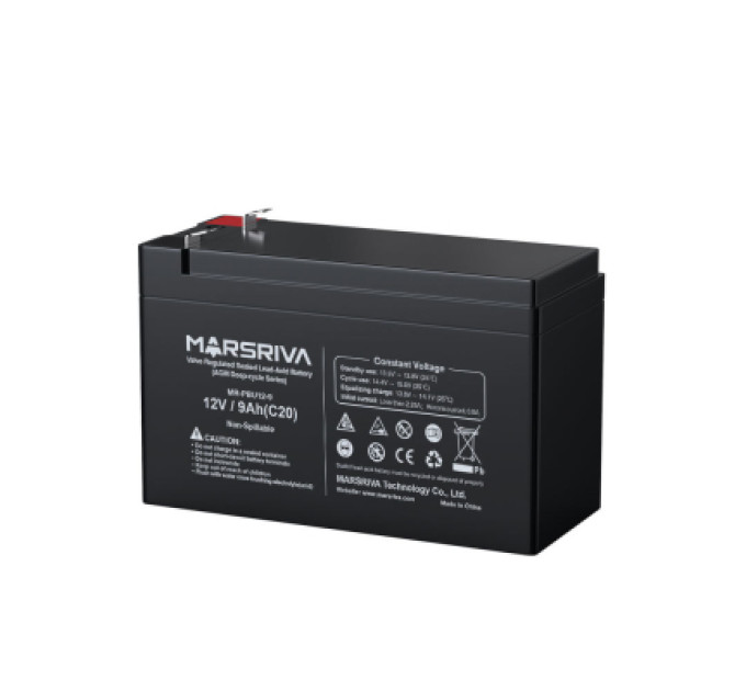 Marsriva Батарея до ДБЖ Marsriva 12V 9Ah (MR-PBU12-9)
