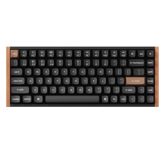 Keychron Клавіатура Keychron K2HE Gateron Double-Rail Magnetic Nebula Hot-swap QMK Wireless/Bluetooth/USB-А UA Wood/Black (K2H-F1-UA)