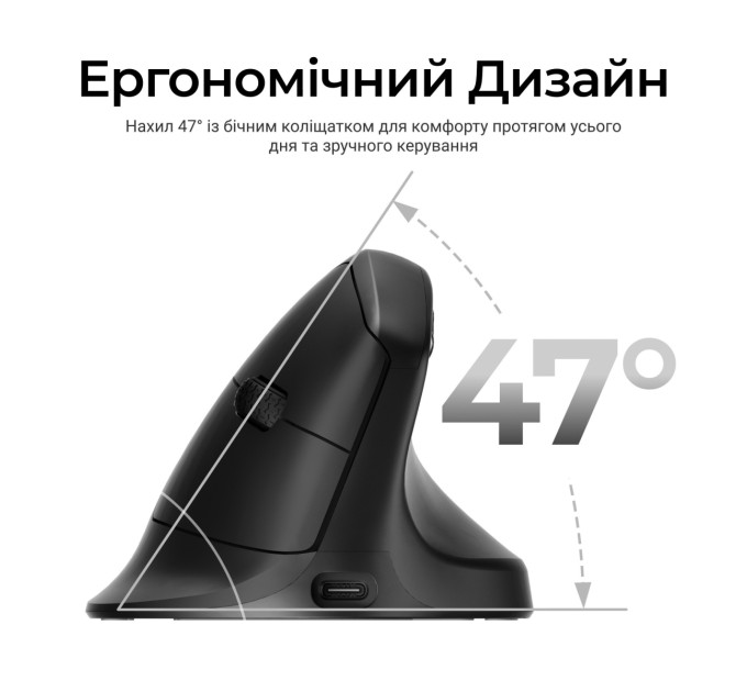 Keychron Миша бездротова Keychron M5 WL Black (M5-A23)