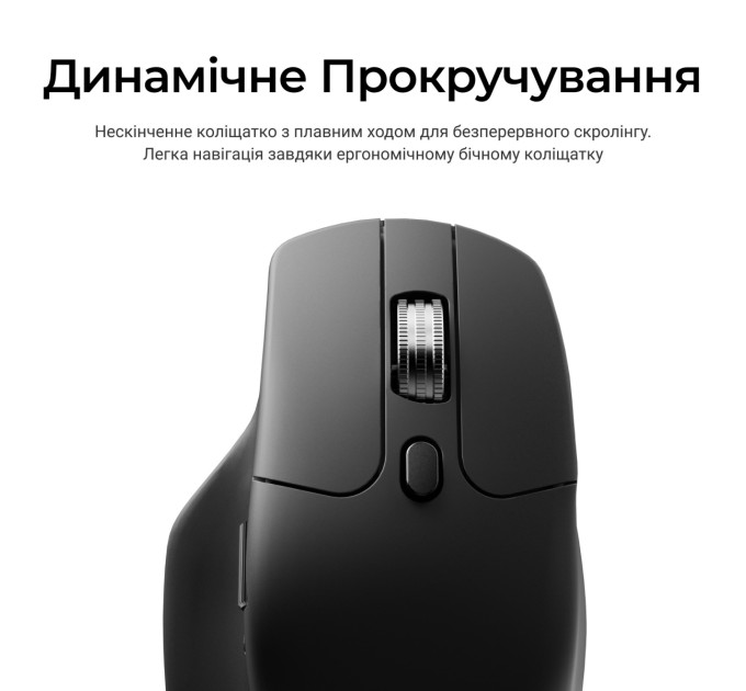 Keychron Миша бездротова Keychron M6S WL Black (M6S-A72)