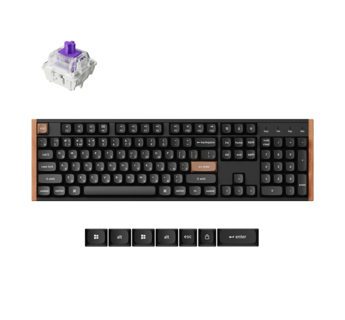 Keychron Клавіатура бездротова Keychron K10 HE Magnetic Switch Black RGB (K10H-F1-UA)