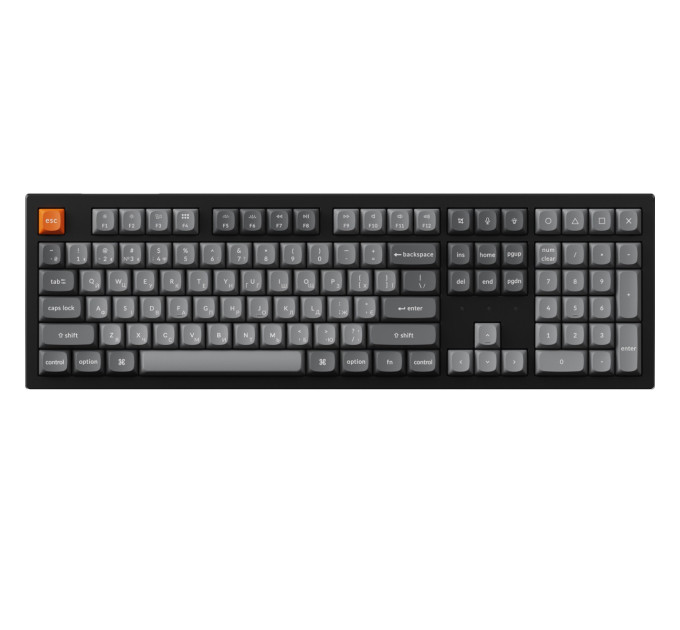 Keychron Клавіатура бездротова Keychron K10 Max Keychron Super Banana Switch Black RGB (K10M-H4-UA)