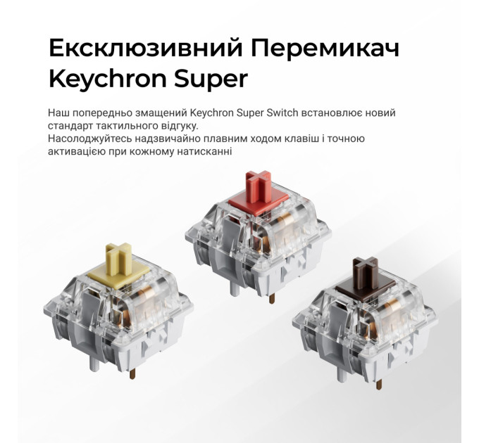Keychron Клавіатура бездротова Keychron K10 Max Keychron Super Banana Switch Black RGB (K10M-H4-UA)