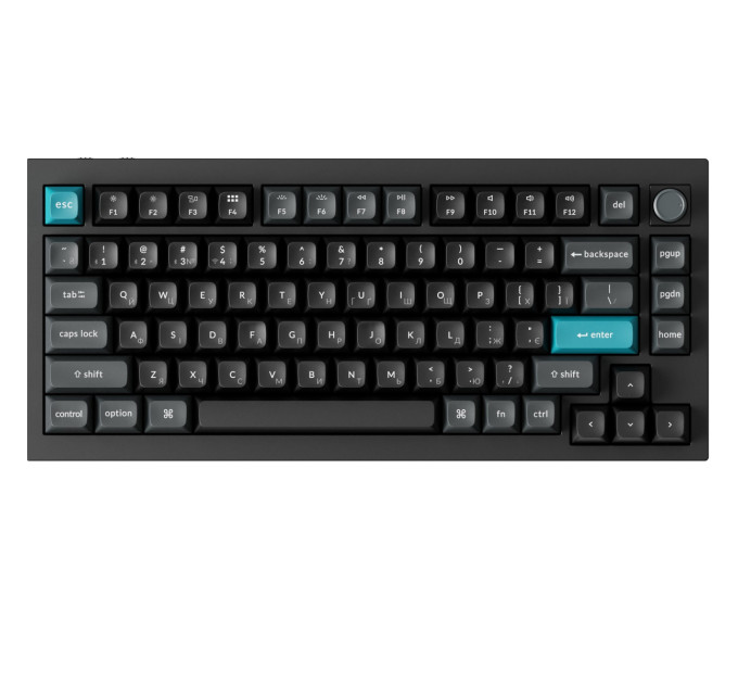 Keychron Клавіатура бездротова Keychron Q1 Ultra Keychron Red Switch Black RGB (Q1U-M1-UA)
