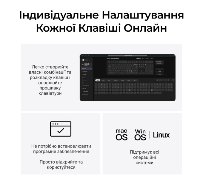Keychron Клавіатура бездротова Keychron V6 Ultra Keychron Red Switch Black RGB (V6U-D1-UA)