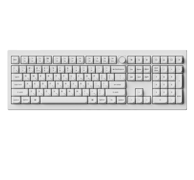 Keychron Клавіатура бездротова Keychron V6 Ultra Keychron Red Switch White RGB (V6U-F1-UA)