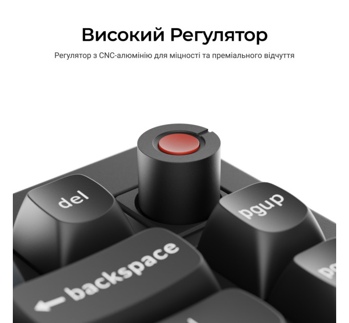 Keychron Клавіатура Keychron V1 8K Keychron Super Red Switch Black RGB (V1W-D1-UA)