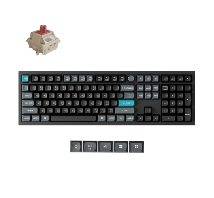 Keychron Клавіатура бездротова Keychron Q6 Ultra Keychron Red Switch Black RGB (Q6U-M1-UA)