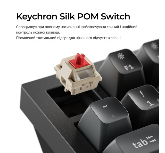 Keychron Клавіатура бездротова Keychron Q6 Ultra Keychron Red Switch Black RGB (Q6U-M1-UA)