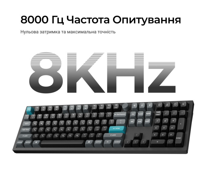 Keychron Клавіатура бездротова Keychron Q6 Ultra Keychron Red Switch Black RGB (Q6U-M1-UA)