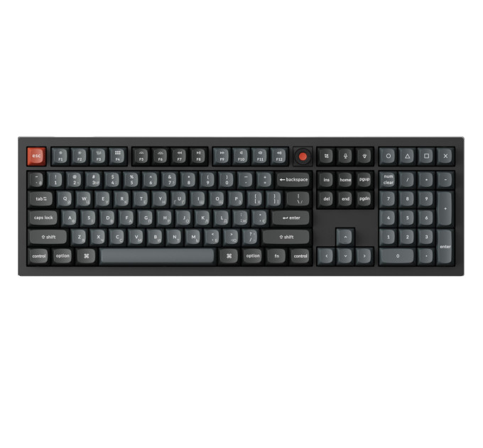 Keychron Клавіатура Keychron V6 8K Keychron Super Red Switch Black RGB (V6W-D1-UA)