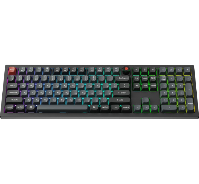 Keychron Клавіатура Keychron V6 8K Keychron Super Red Switch Black RGB (V6W-D1-UA)