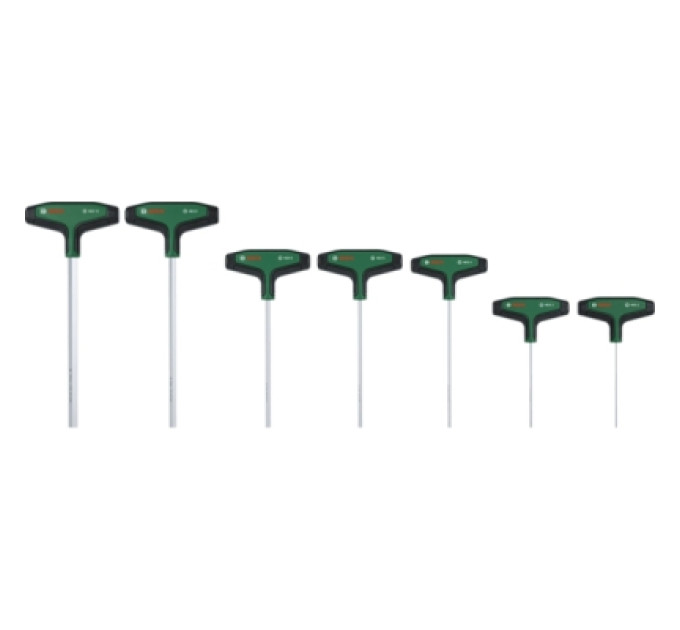 Bosch Набір викруток Bosch шестигранних, HEX 2–10mm, Т-подібне руків'я, 7шт (1.600.A03.9J1)