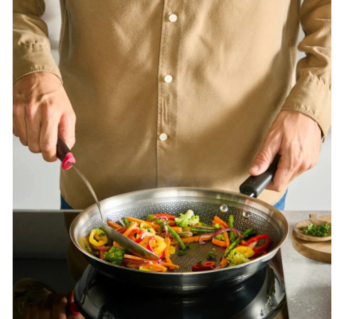 Tefal Сковорода Tefal ВОК Emotion+ Power з кришкою 28см (E3411655)