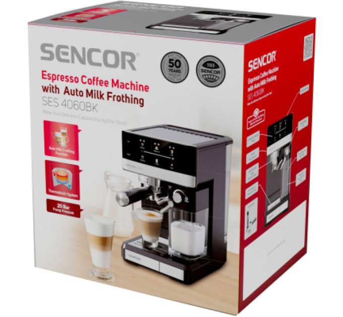 Sencor Ріжкова кавоварка еспресо Sencor SES4060BK
