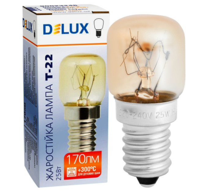 Delux Лампочка Delux T20 жаростійка для духовок (90023246)