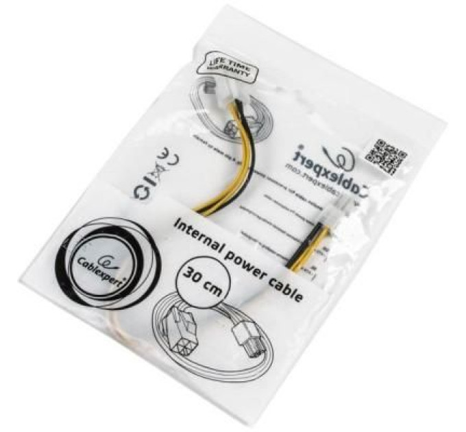 Кабель живлення CPU 4-pin 0.3m Cablexpert (CC-PSU-7)