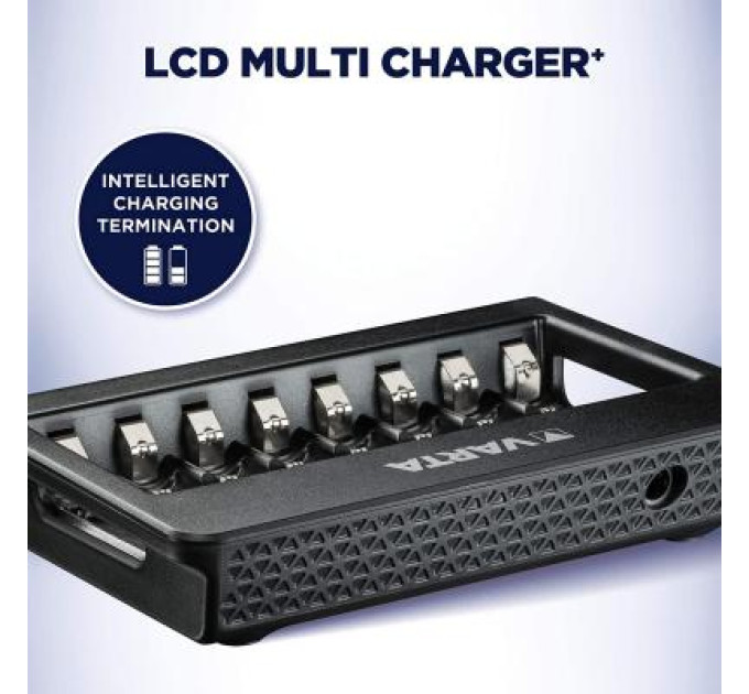 Varta Зарядний пристрій для акумуляторів Varta LCD MULTI CHARGER PLUS (57681101401)