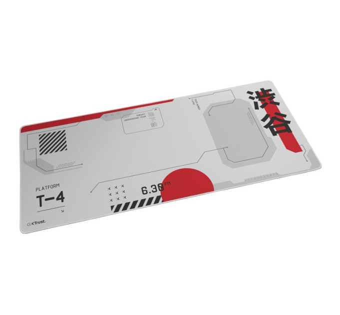 Trust Peripherals Ігрова поверхня Trust GXT 759, XXL (900x400x3мм), білий/червоний