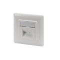 DIGITUS SCS Настінна розетка DIGITUS CАТ 6А STP 2xRJ45, 8P8C, для прихованої проводки