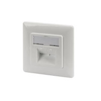 Настінна розетка DIGITUS CАТ 6А STP 2xRJ45, 8P8C, для прихованої проводки