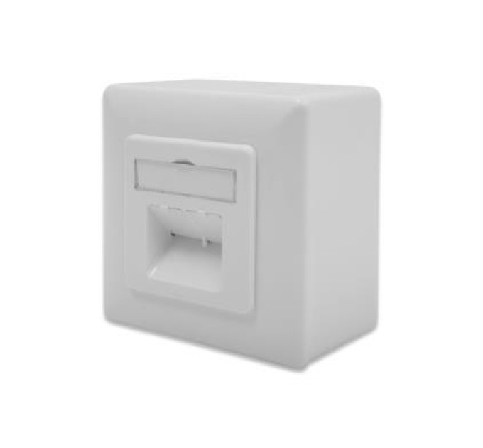 DIGITUS SCS Настінна розетка DIGITUS САТ 6А STP 2xRJ45, 8P8C, для зовнішньої проводки