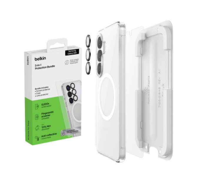 Belkin Чохол до мобільного телефона Belkin 3-in-1 Cover + Glass + Camera Samsung Galaxy S26 (BUA002HQ)